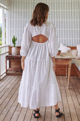 Kelsie Maxi Dress- White Te Amo