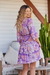 Oakie Mini Dress - Purple Rain