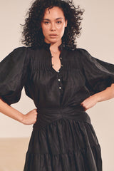 BIRDIE BLOUSE - Black