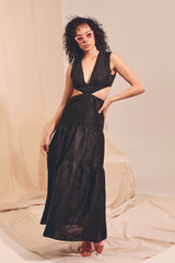 APRIL MAXI Dress - Black