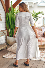 Indiana Maxi - Jasmine White Anglaise