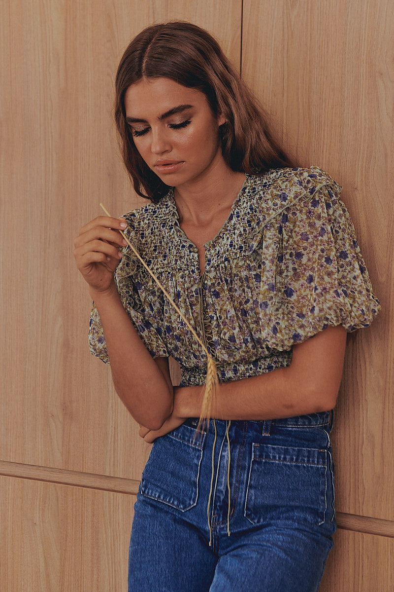 Beatrice Top- Mint ~ Free People