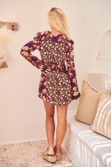 Odette Printed Tunic - Espresso Combo~ Free People