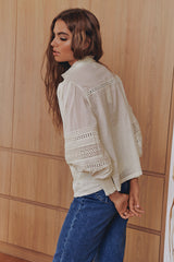 Mystical Embroidery Blouse- Ivory ~ Ministry of Style
