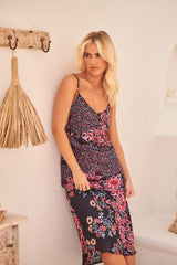 Your better side Midi Slip ~ Black