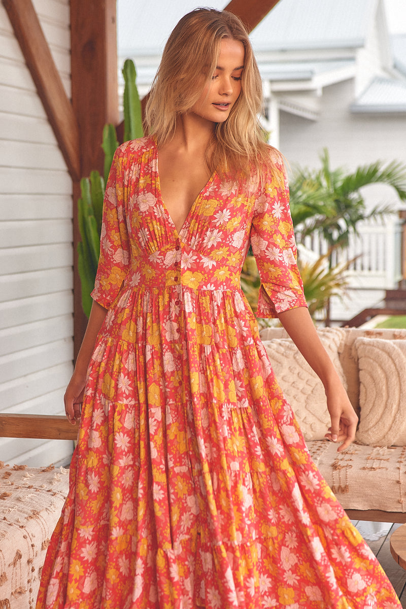 Berry Maxi Dress - Follow the Sun