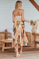 Retro Resort Pleated Skirt ~ MOS the label