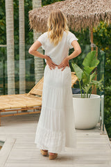 Amelia Skirt  - Sweet Pea White Embroidery