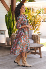 Penny Midi Dress - Garden of Dreams