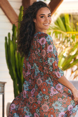 Penny Midi Dress - Garden of Dreams