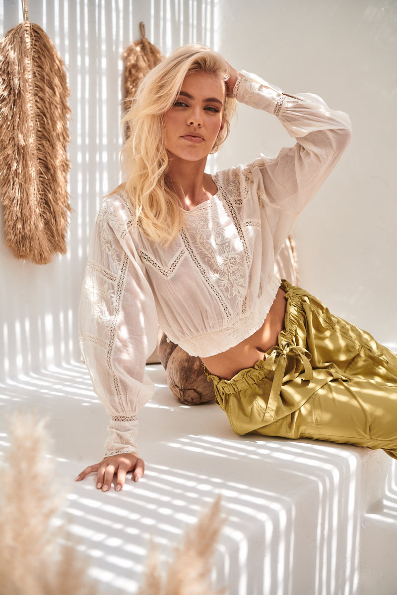 Lucky me Lace Top - Free People