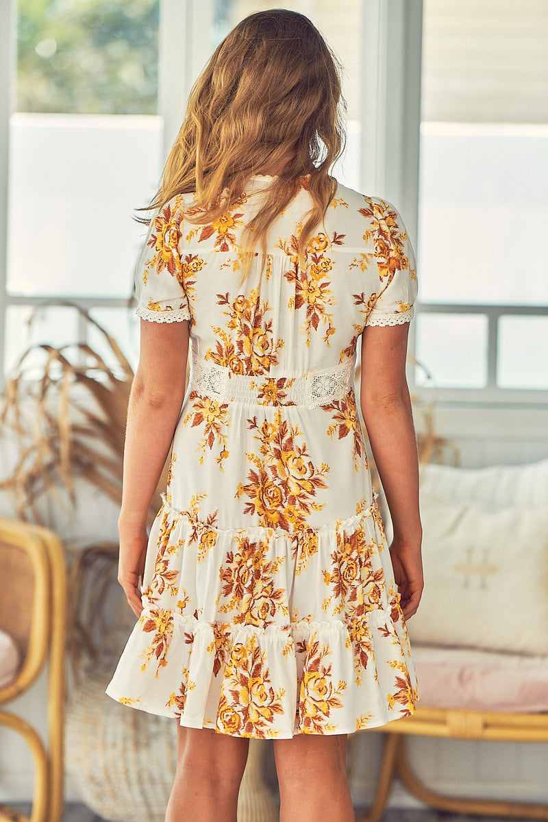 Buttercup Mini Dress - Magnolia