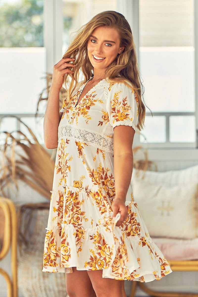 Buttercup Mini Dress - Magnolia