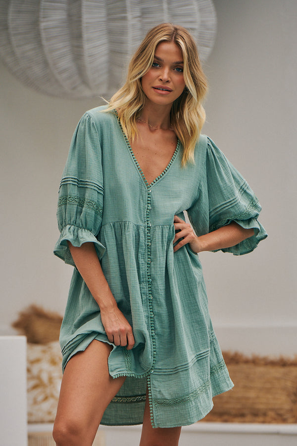 Jones Mini Dress - Sage Quincy