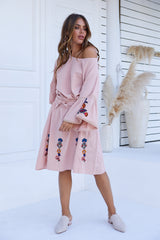 Beta Midi Dress - Vintage Rose