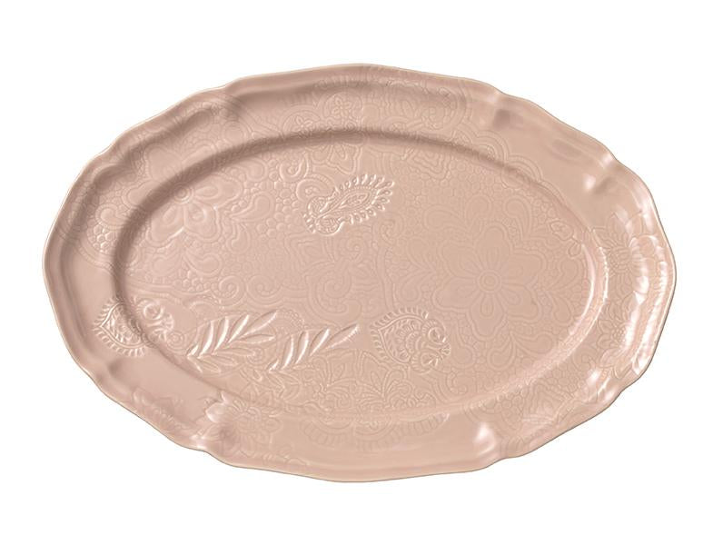 Large Oval Server - Powder Pink