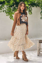 Lily Of The Valley - Lavender Midi Skirt