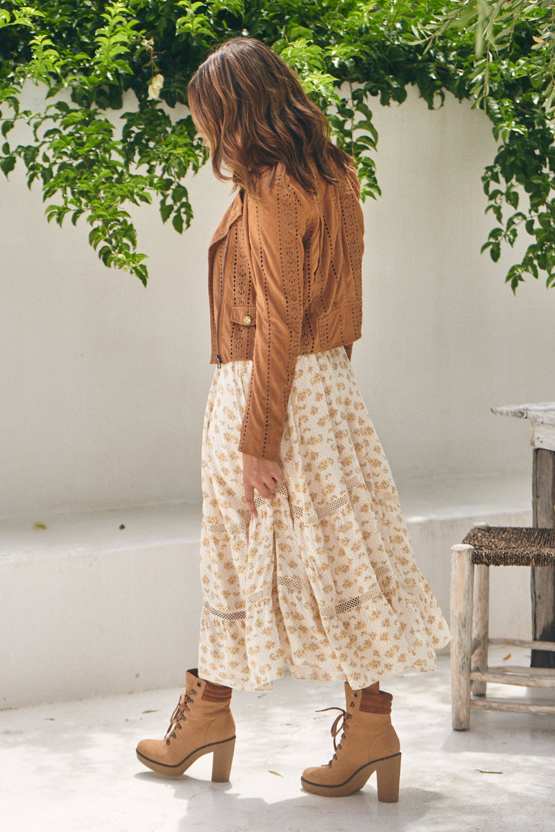Lily Of The Valley - Lavender Midi Skirt