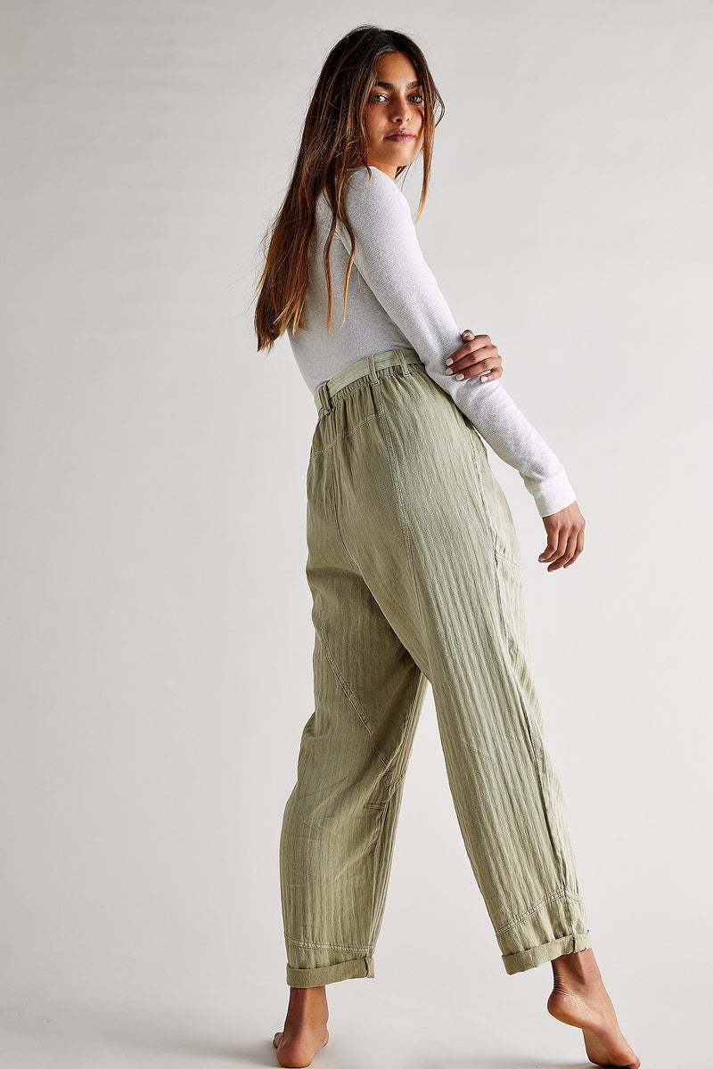 Livin In The City Seamed Pants - Khaki