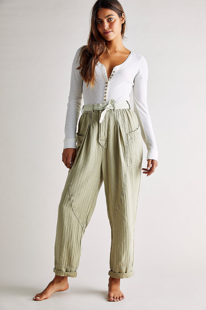 Livin In The City Seamed Pants - Khaki