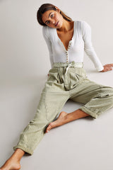 Livin In The City Seamed Pants - Khaki