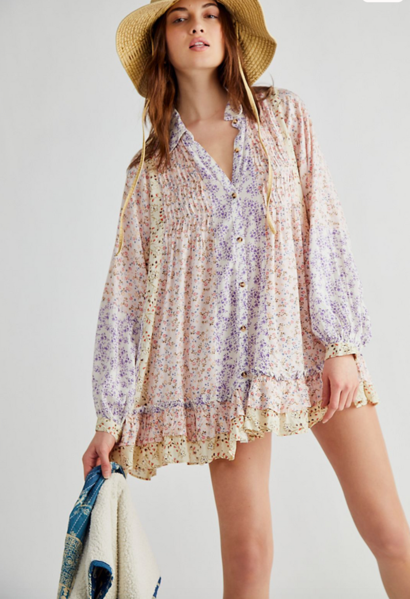 Lost In You Printed Tunic - Light Combo