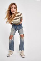 Maggie Mid Rise Straight-Leg Jeans - Aged to Perfection