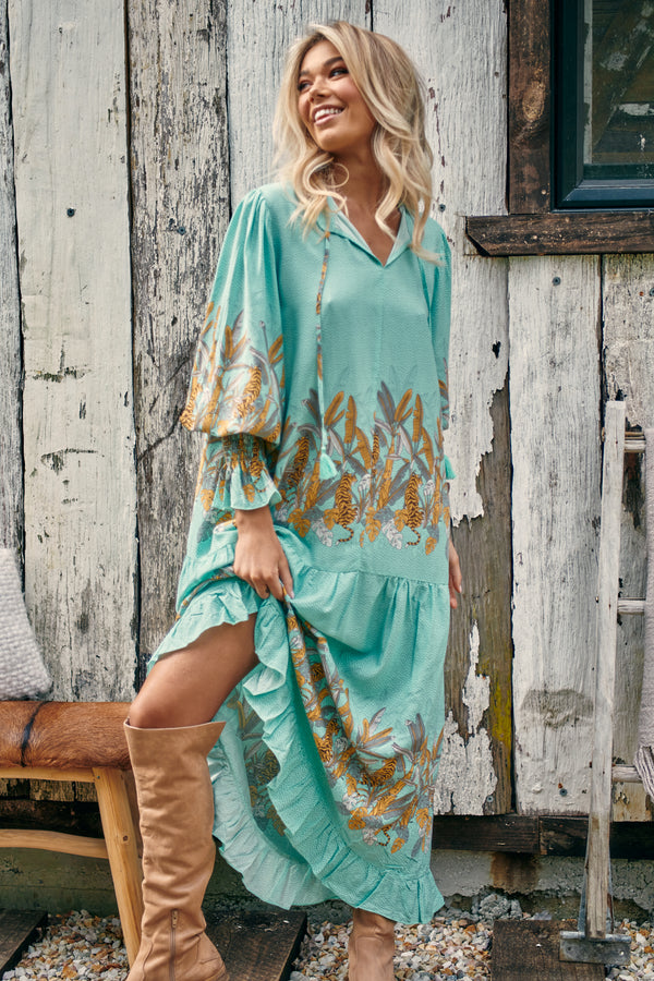 Banjo Dress - Mint Madagascar