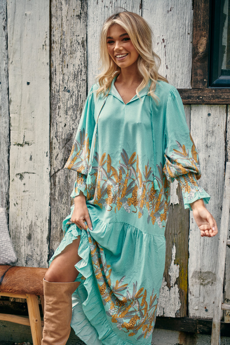 Banjo Dress - Mint Madagascar