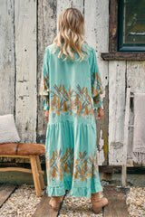 Banjo Dress - Mint Madagascar