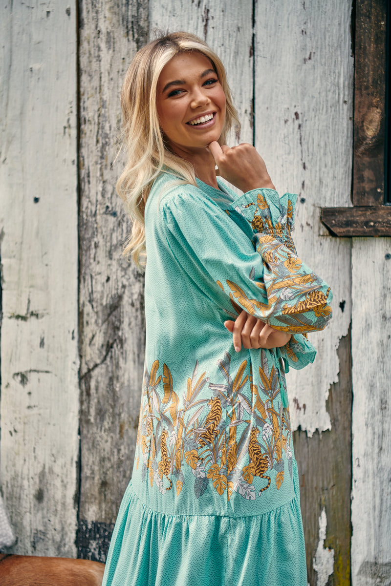 Banjo Dress - Mint Madagascar