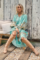 Banjo Dress - Mint Madagascar