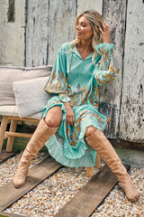 Banjo Dress - Mint Madagascar