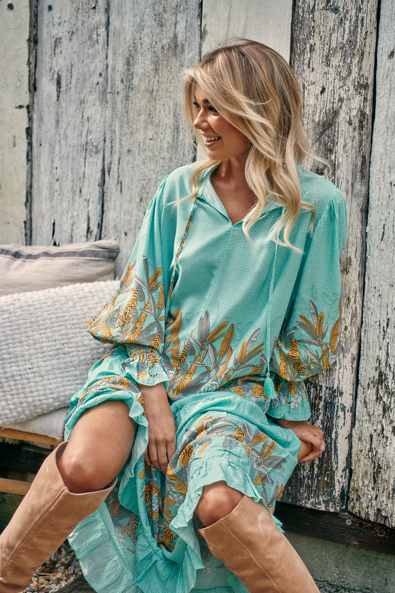 Banjo Dress - Mint Madagascar