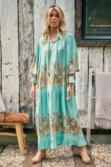 Banjo Dress - Mint Madagascar