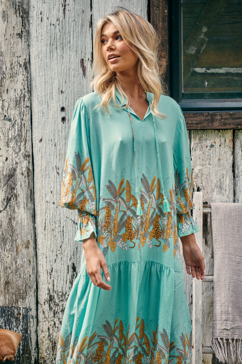 Banjo Dress - Mint Madagascar