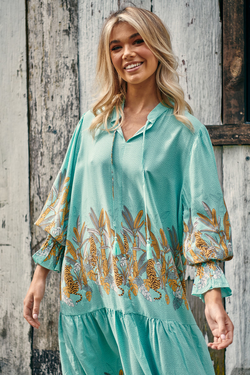 Banjo Dress - Mint Madagascar