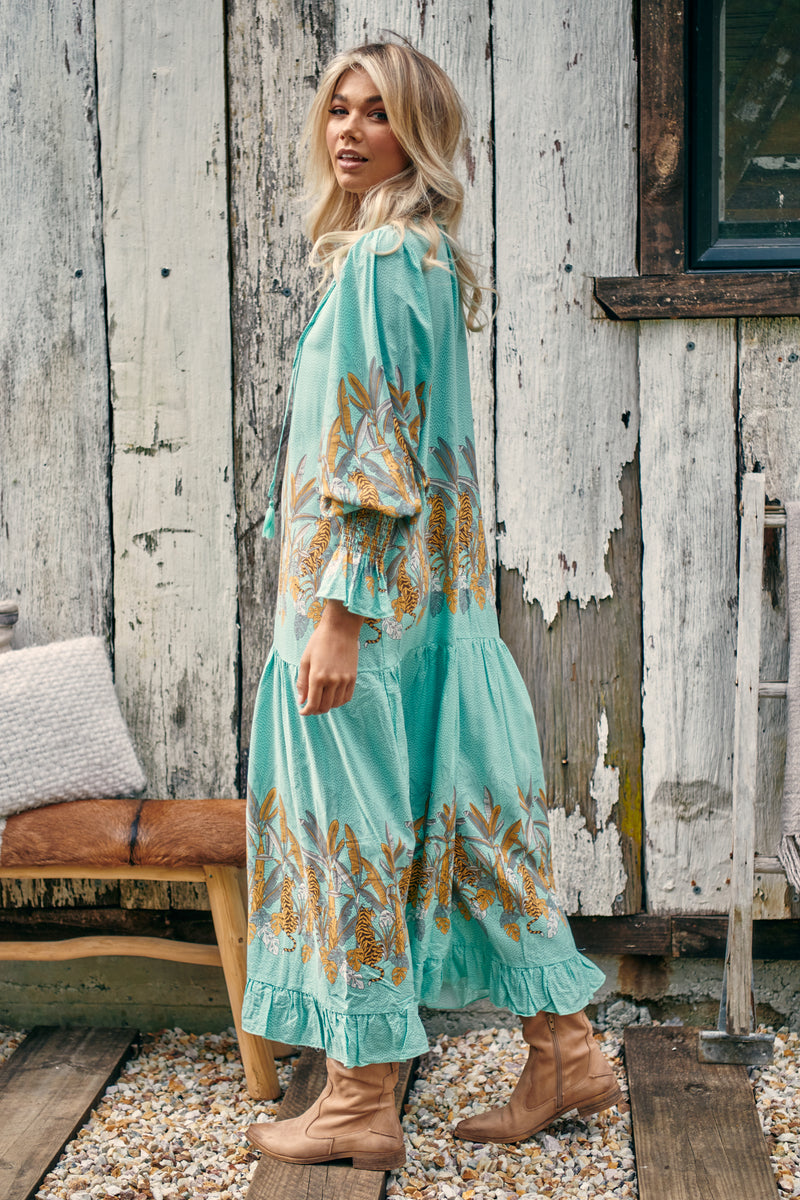 Banjo Dress - Mint Madagascar