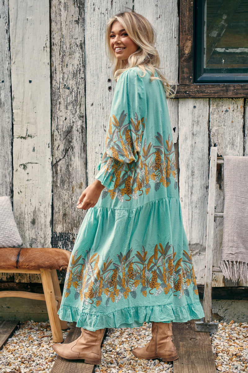 Banjo Dress - Mint Madagascar
