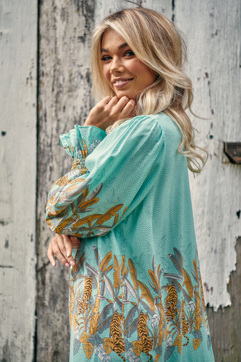 Banjo Dress - Mint Madagascar
