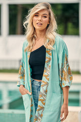 Kelle Kimono - Mint Madagascar