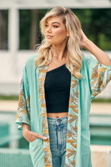 Kelle Kimono - Mint Madagascar