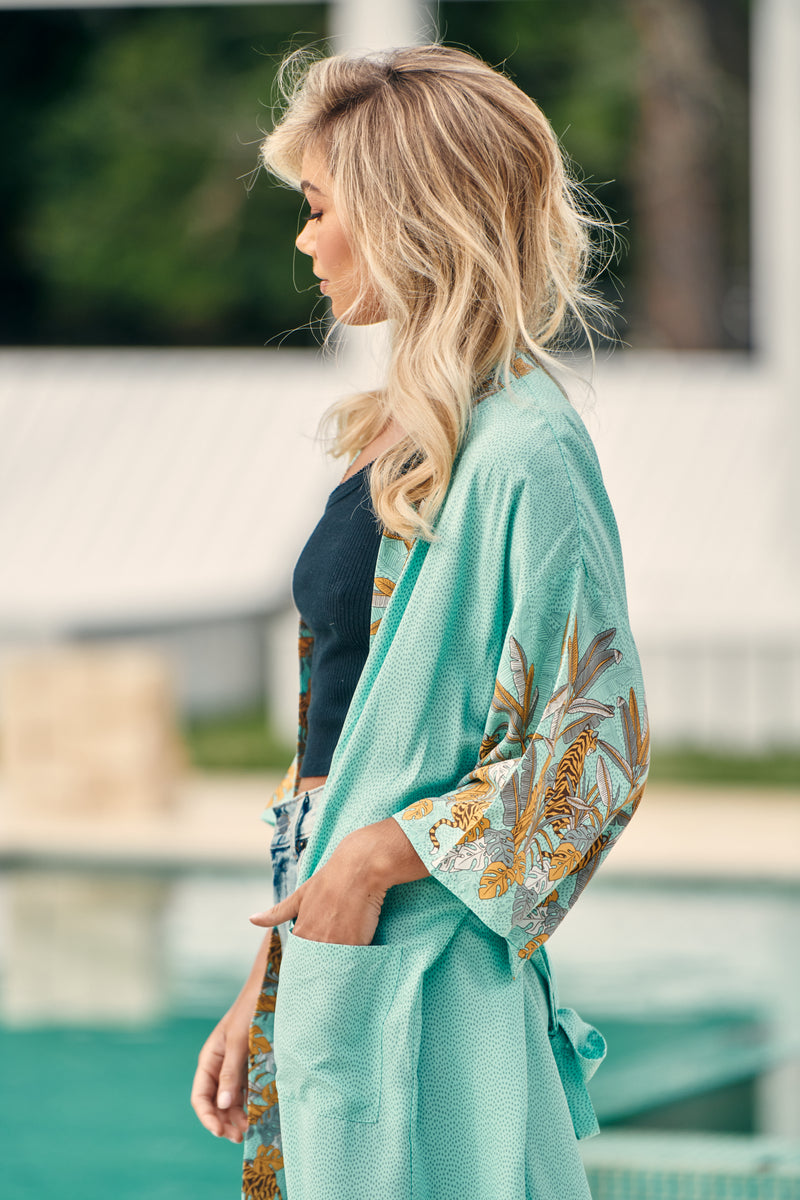 Kelle Kimono - Mint Madagascar