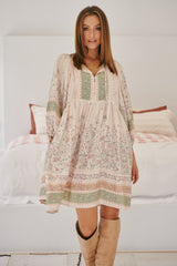 Adela Midi Dress - Mist Flower