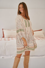 Adela Midi Dress - Mist Flower