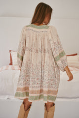 Adela Midi Dress - Mist Flower