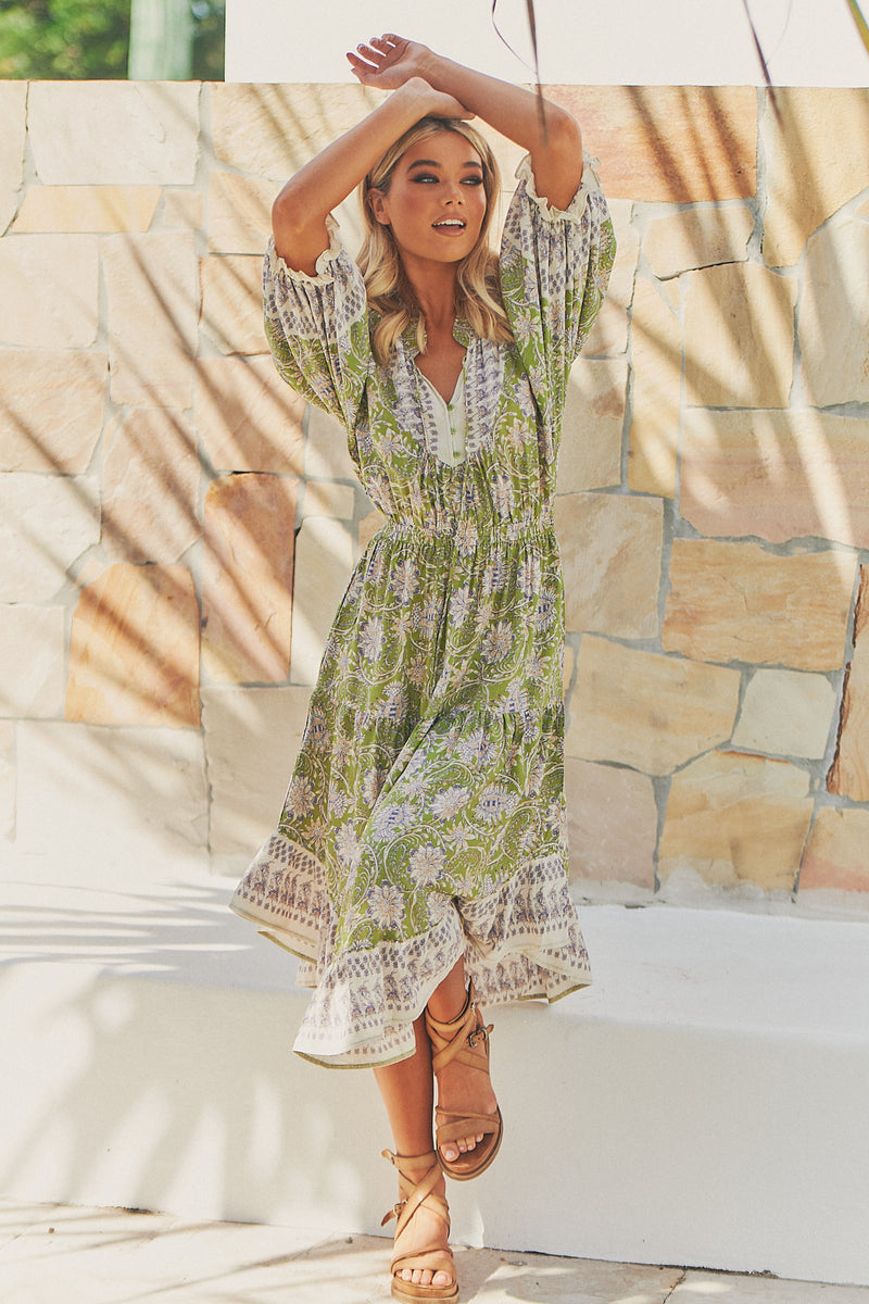 Jasmine Midi Dress - Mojito