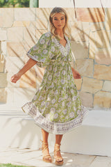 Jasmine Midi Dress - Mojito