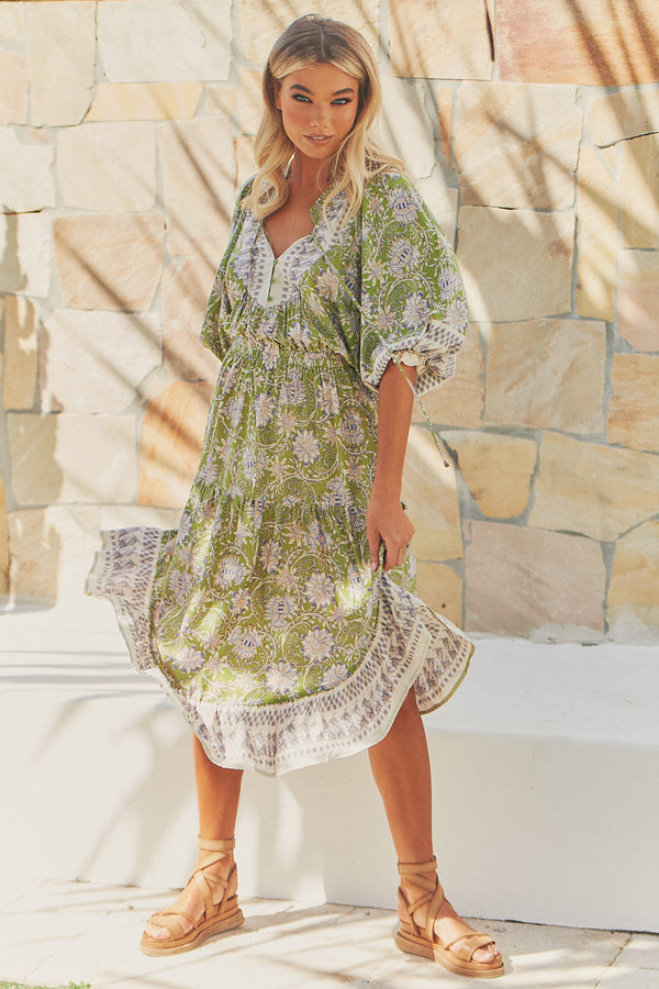 Jasmine Midi Dress - Mojito