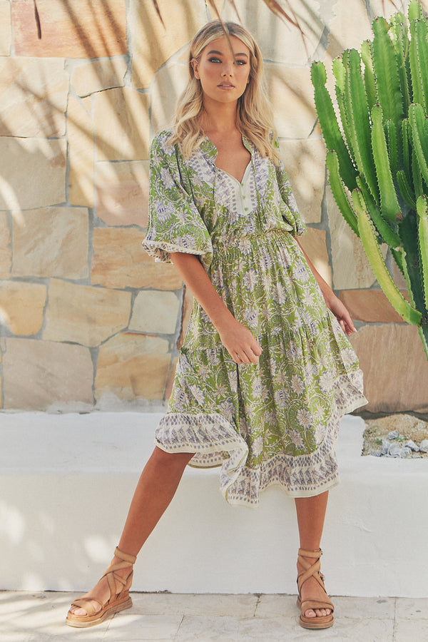 Jasmine Midi Dress - Mojito